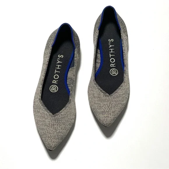 Rothy's Shoes Rothys The Point Womens Flat Shoe In Heathered